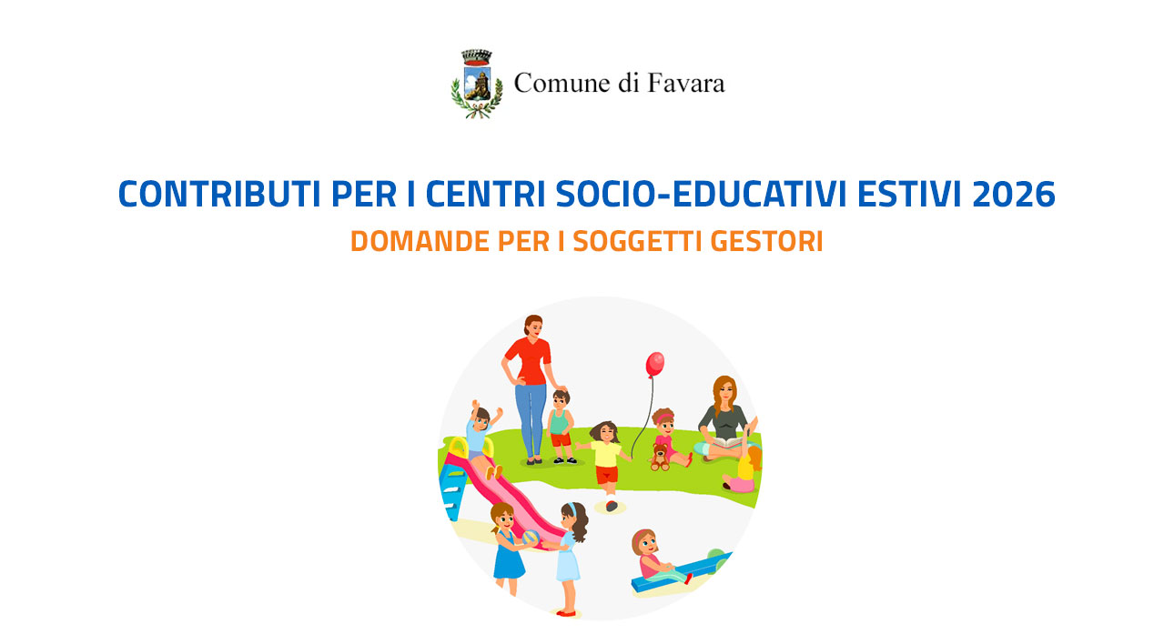 Cover centri estivi Favara